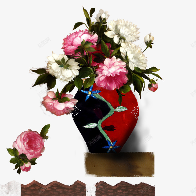 花瓶无框画png免抠素材_88icon https://88icon.com 叶子 家居 建筑 欧美风格 花 花卉 英伦