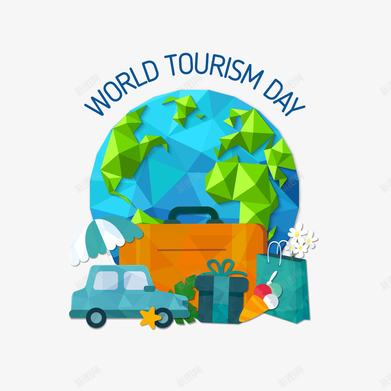 三角拼贴旅行插画矢量图ai免抠素材_88icon https://88icon.com 三角拼贴 地球 旅行 矢量图