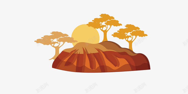 卡通简洁扁平化沙漠田园矢量图eps免抠素材_88icon https://88icon.com 卡通沙漠田园 扁平化沙漠田园 树木 沙漠png 沙漠田园 田园 矢量沙漠田园 简洁沙漠田园 矢量图