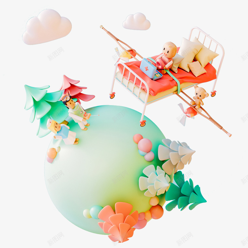 手绘立体三口之家png免抠素材_88icon https://88icon.com 一家人 三维 云朵 亲爱的爸爸妈妈 卡通 地球 婴儿床 宝贝 宝贝计划 手绘 树林 爸爸妈妈