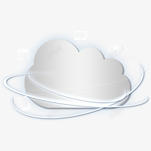 云形状png免抠素材_88icon https://88icon.com 云数据 免扣png 白云 科技