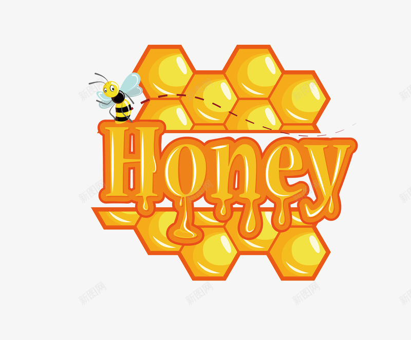 卡通简洁扁平化蜂蜜矢量图eps免抠素材_88icon https://88icon.com 卡通蜂蜜 扁平化蜂蜜 矢量蜂蜜 简洁蜂蜜 蜂蜜 蜂蜜png 矢量图