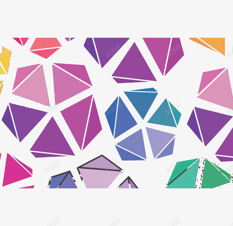 彩色几何三角花纹矢量图ai免抠素材_88icon https://88icon.com 三角 三角花纹 几何花纹 彩色三角 彩色三角花纹 矢量png 矢量图