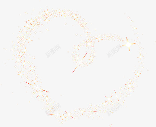 星光爱心装饰png免抠素材_88icon https://88icon.com 星光 爱心 装饰