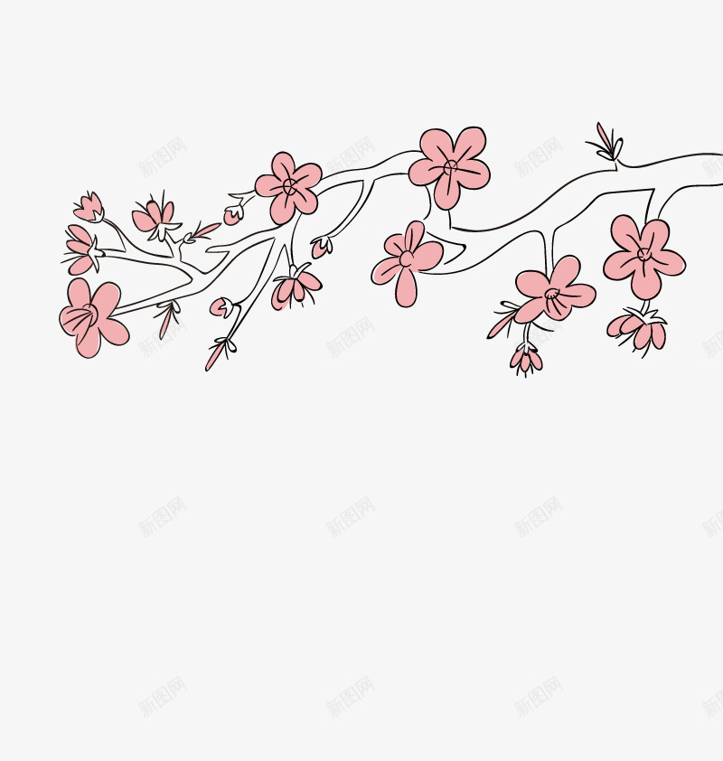日本樱花png免抠素材_88icon https://88icon.com 手绘 日本樱花 简单 绘画 花卉