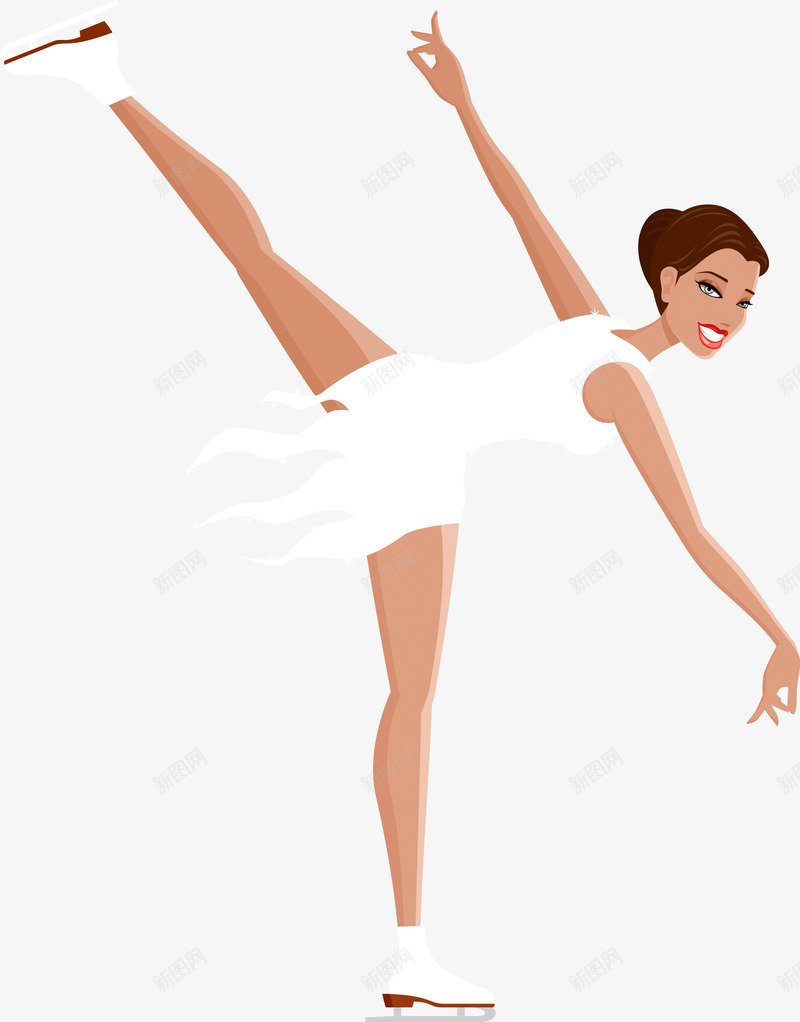卡通滑冰美女png免抠素材_88icon https://88icon.com 体育健身 体育运动 健身中心广告宣传 卡通人物 卡通滑冰美女 卡通美少女 卡通运动美女 阳光美女