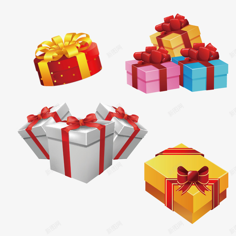 白色简约礼物盒png免抠素材_88icon https://88icon.com PSD源文件 奢华礼物盒 彩色礼物堆 欧美风 豪华大礼包