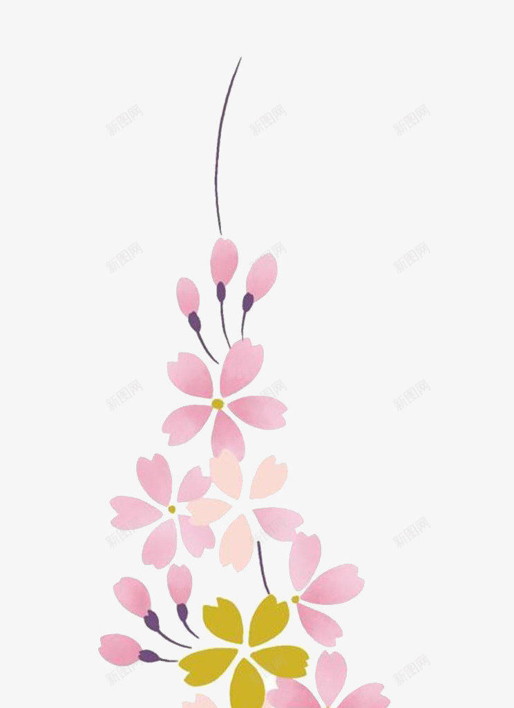 桃花樱花粉色花png免抠素材_88icon https://88icon.com 桃花 樱花 粉色花