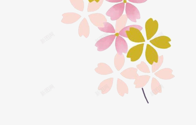 桃花樱花粉色花png免抠素材_88icon https://88icon.com 桃花 樱花 粉色花