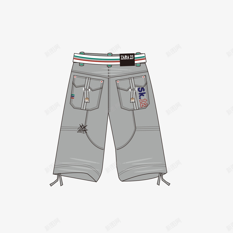 韩版裤子png免抠素材_88icon https://88icon.com 人物 卡通 图 大字母 字母图案 时尚 欧美裤子 流行 裤子图 韩版裤子