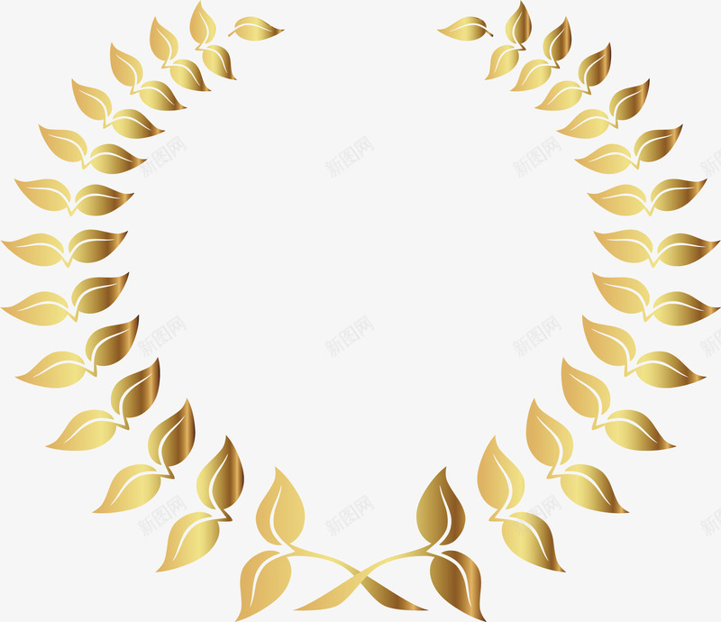 橄榄枝矢量图ai免抠素材_88icon https://88icon.com 橄榄枝 空间装饰 花环 矢量图