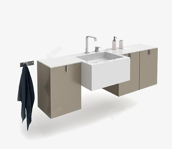 厕所洗手间模型png免抠素材_88icon https://88icon.com 欧美洗手间 洗手柜 洗手盆模型 洗手间 矢量洗手图