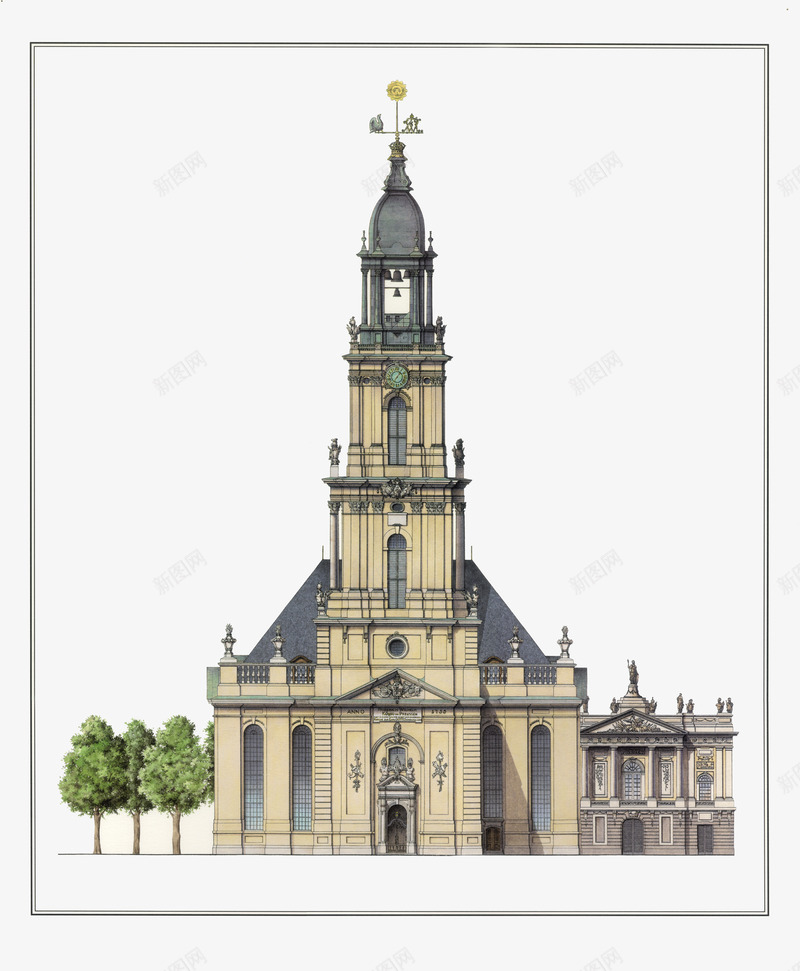 建筑png免抠素材_88icon https://88icon.com 家装饰画 欧美建筑装饰画 美克美
