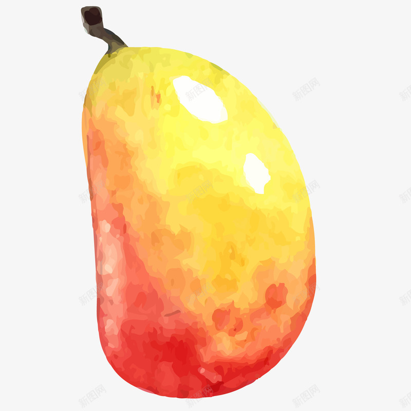 卡通水彩芒果矢量图eps免抠素材_88icon https://88icon.com 卡通芒果 水彩水果 水果 矢量芒果水果 美容芒果水果 芒果png 矢量图