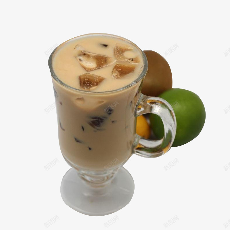 玻璃杯装仙草奶茶png免抠素材_88icon https://88icon.com 下午茶 仙草奶茶 冷饮 奶茶 清热解毒 烧仙草 玻璃杯装 甜品 美容养颜