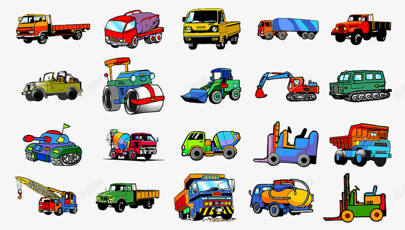 卡通汽车png免抠素材_88icon https://88icon.com 卡通 可爱的 吊车 大巴车 小汽车 手绘的 机车 汽车音乐 炫酷的 简洁 蓝色的 货车