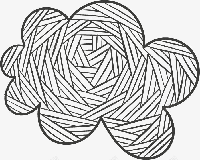 手绘花纹云朵png免抠素材_88icon https://88icon.com 云 云朵 卡通 可爱 手绘 白云 线描 线条 花纹 速写 黑白