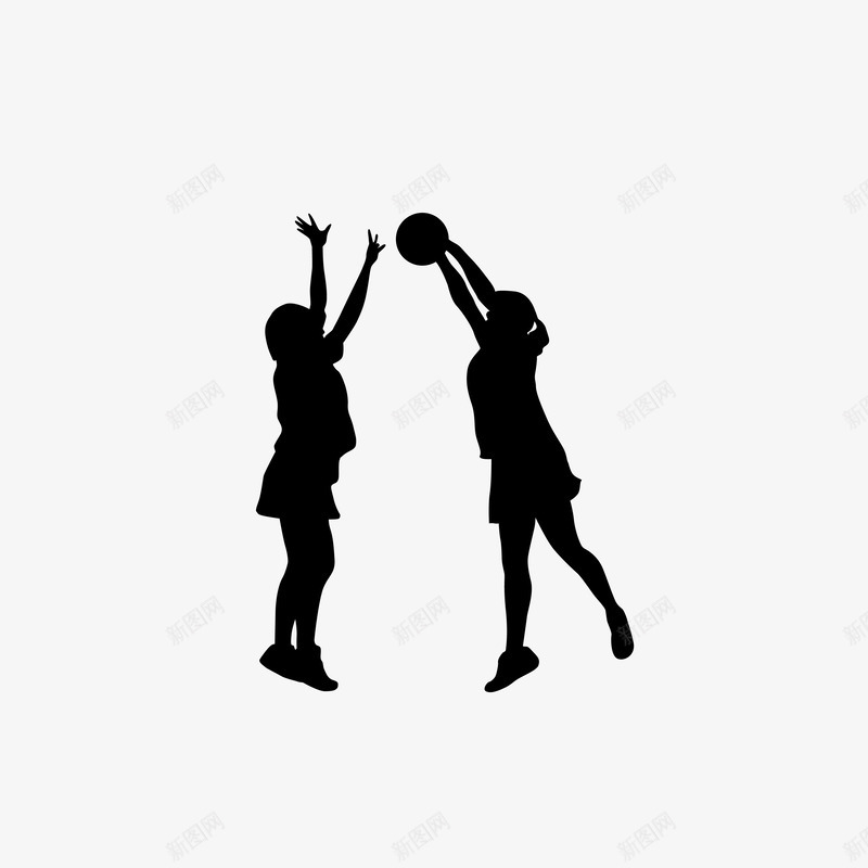 女篮人物png免抠素材_88icon https://88icon.com 人物剪影 体育 体育运动 健身 剪影 女篮