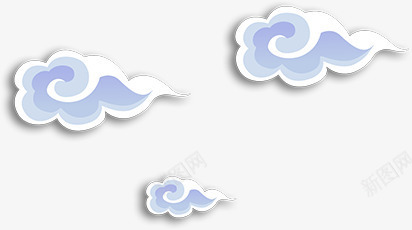 手绘云朵新年贺卡png免抠素材_88icon https://88icon.com 云朵 新年 贺卡