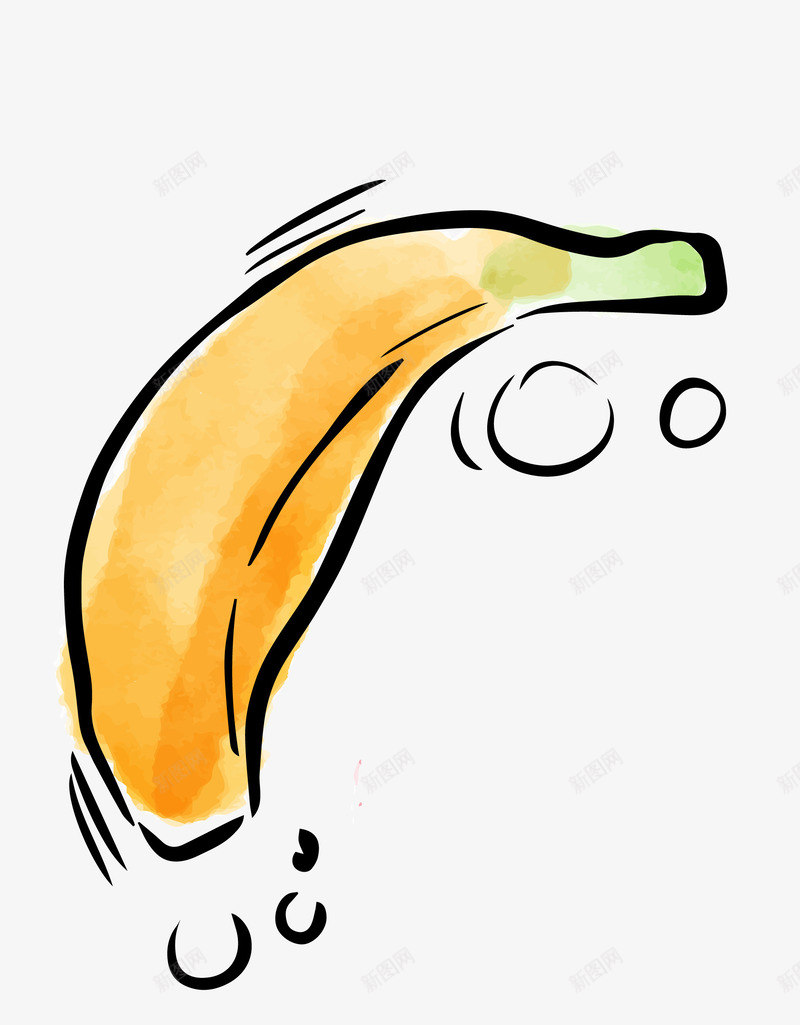 香蕉png免抠素材_88icon https://88icon.com 卡通食物 扁平化食物 矢量食物 简洁食物 食物 食物png 香蕉