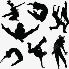 人物剪影png免抠素材_88icon https://88icon.com 人物 剪影 皮影戏 背影 运动 黑色