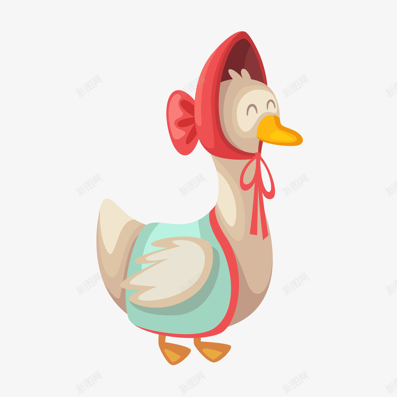 卡通大白鹅矢量图ai免抠素材_88icon https://88icon.com PNG图 PNG图下载 创意卡通 动物插图 卡通 卡通插图 处暑 大白鹅 插图 矢量图