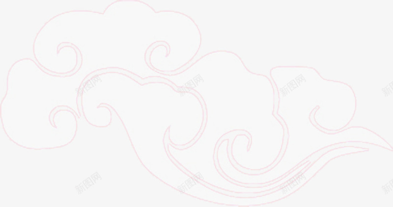 粉色简约手绘花纹云朵png免抠素材_88icon https://88icon.com 云朵 简约 粉色 花纹