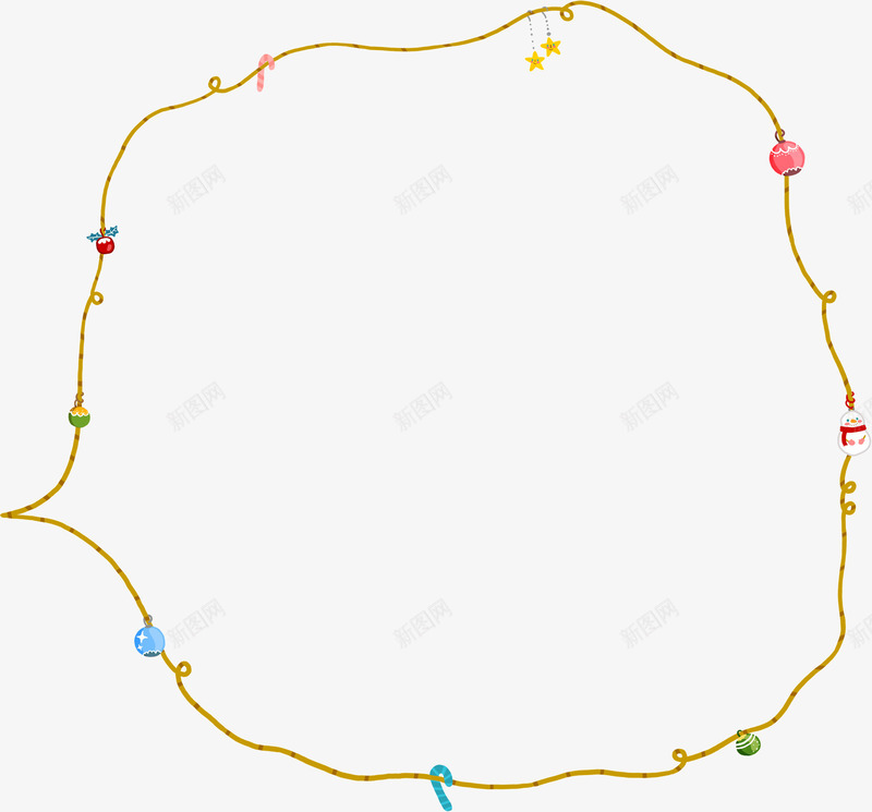 简洁田园风边框png免抠素材_88icon https://88icon.com 田园风 简洁 边框