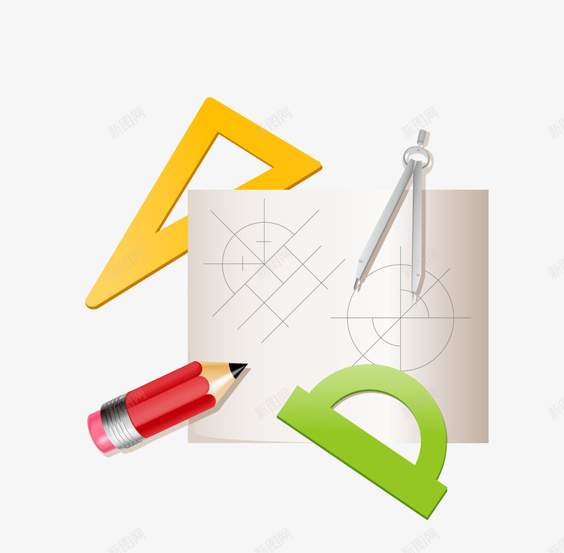 数学工具尺子png免抠素材_88icon https://88icon.com 学习工具 学习用品 尺子 工具 扁平化学习用品 矢量学习用品 简洁学习用品