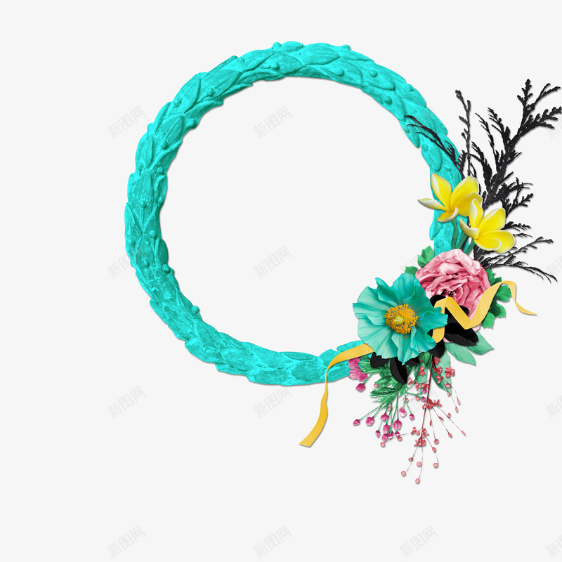 花环装饰图案png免抠素材_88icon https://88icon.com 画框 相框 花框 花环 装饰图案