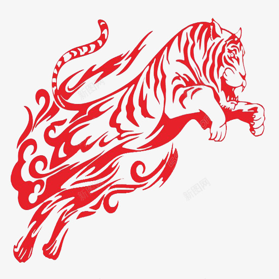 跳跃的老虎png免抠素材_88icon https://88icon.com 捕猎 火焰 火焰虎 狩猎者 老虎 肉食动物 舞虎 跳跃 迅速 运动