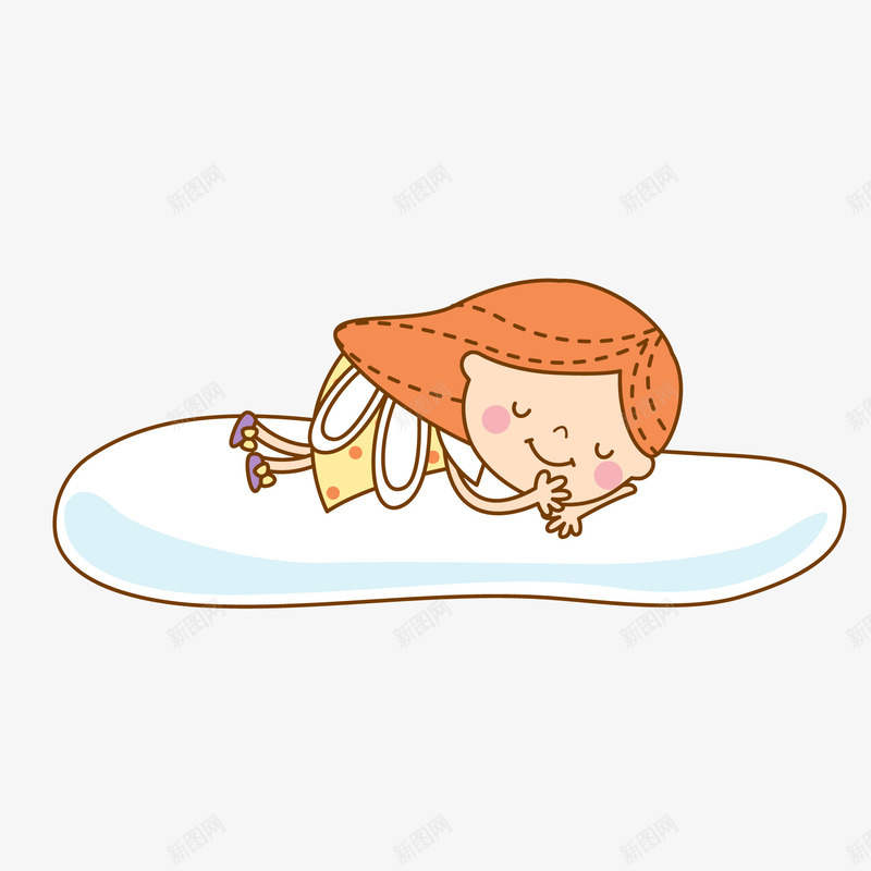 卡通在云朵上睡觉的女孩矢量图ai免抠素材_88icon https://88icon.com 云朵 人物设计 儿童生活节 卡通 女孩 手绘 熟睡少女 矢量图