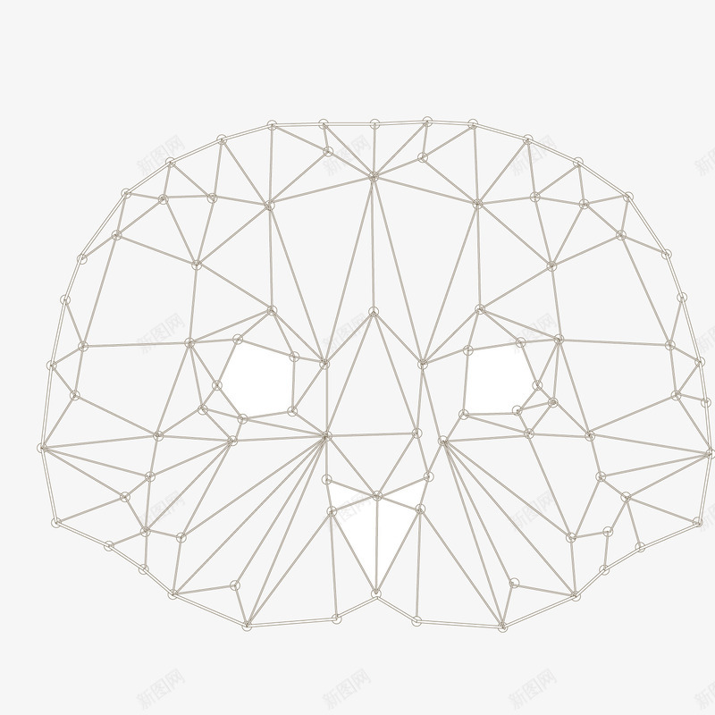 猫头鹰首三角网格图形png免抠素材_88icon https://88icon.com 三角 图形 猫头鹰首 网格 透视网格