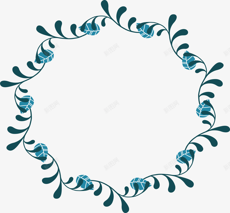 绿色树叶花藤png免抠素材_88icon https://88icon.com 树叶边框 树藤 树藤花环 浪漫花藤 矢量png 绿色树叶