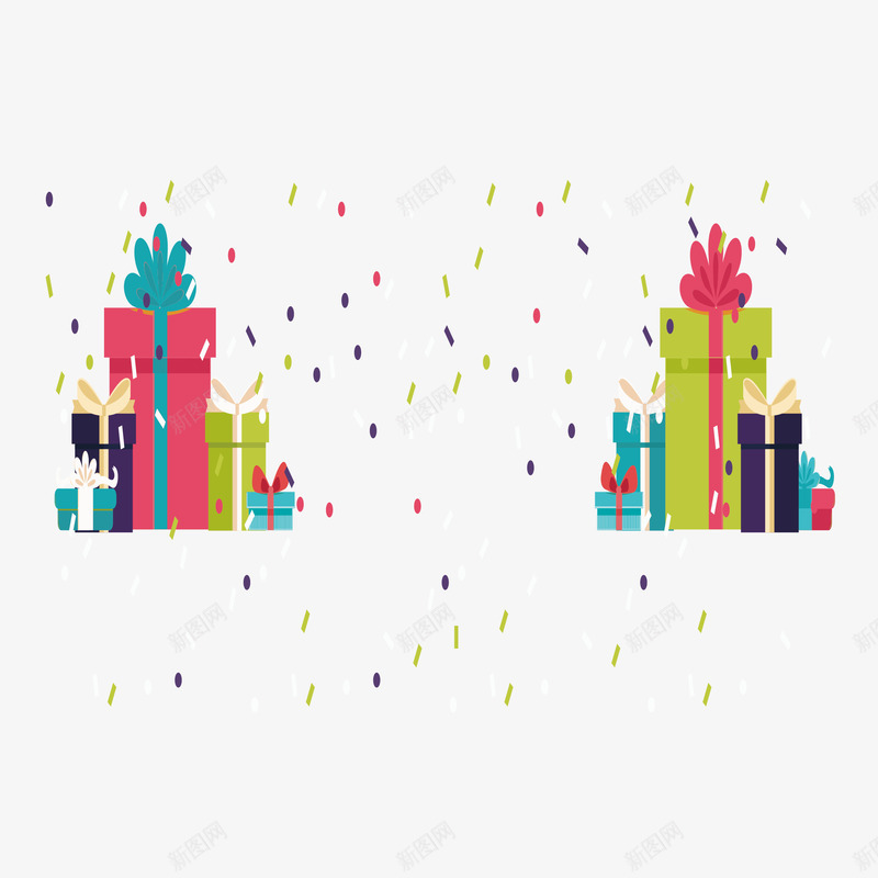 丰厚精美的生日礼物矢量图eps免抠素材_88icon https://88icon.com 丰厚 庆祝 开心快乐 生日礼物 精美 过生日 矢量图
