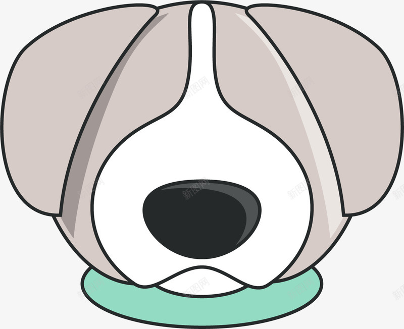 灰白色卡通大鼻子狗头png免抠素材_88icon https://88icon.com 卡通 大鼻子狗头 扁平风格 手绘狗头 灰白色 狗头矢量图 矢量狗头