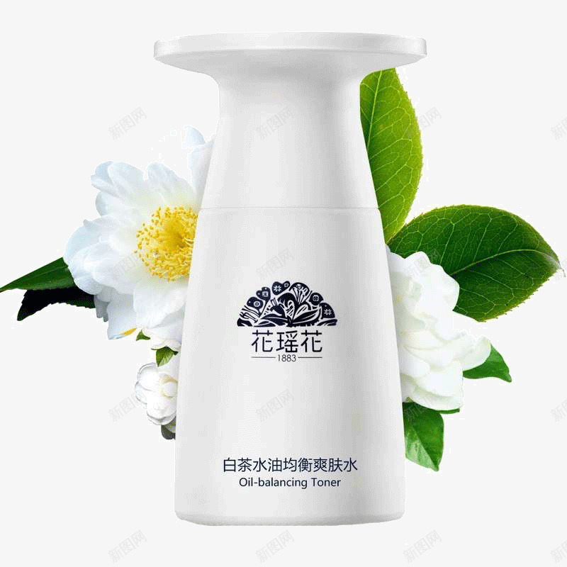 白茶爽肤水png免抠素材_88icon https://88icon.com 产品实物 化妆品 白茶爽肤水 美妆 花瑶花