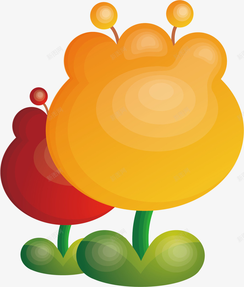 卡通鲜花矢量图ai免抠素材_88icon https://88icon.com 卡通 手绘 矢量卡通 花草 鲜花 鲜花卡通 矢量图