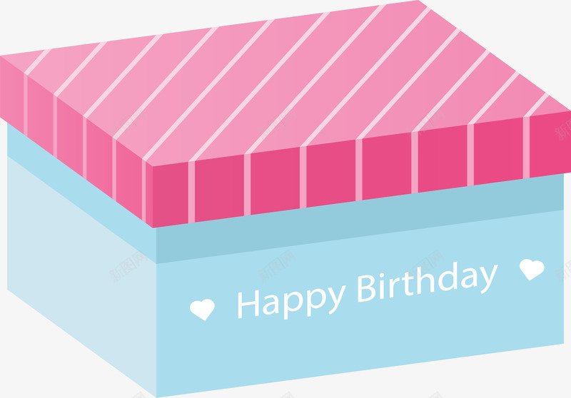 蓝粉色精美生日礼物矢量图ai免抠素材_88icon https://88icon.com happyBirthday 生日派对 生日礼物 生日祝福 矢量png 过生日 矢量图