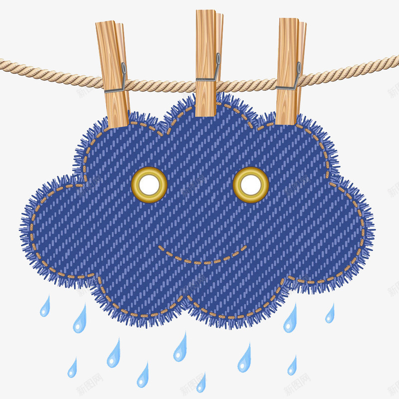 下雨的云彩png免抠素材_88icon https://88icon.com 下雨 云彩 卡通晾衣绳 悬挂 挂起 晒 晒干 晒衣服 晾晒 绳子 衣服绳