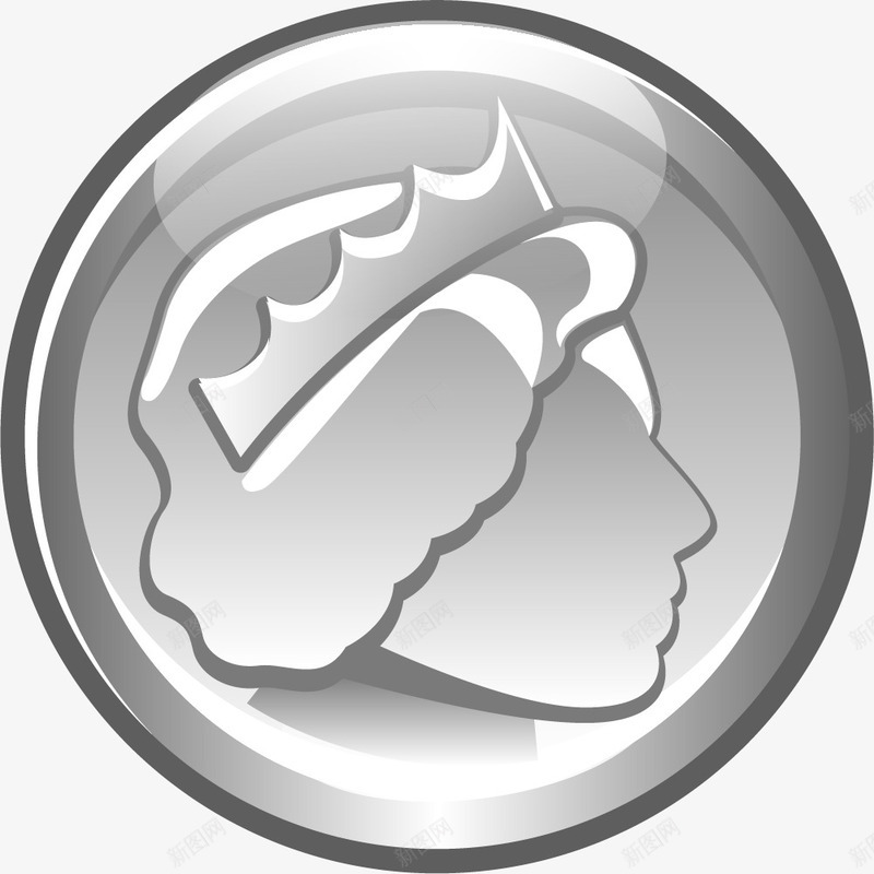 英国银色钱币png免抠素材_88icon https://88icon.com 硬币 英国 银币