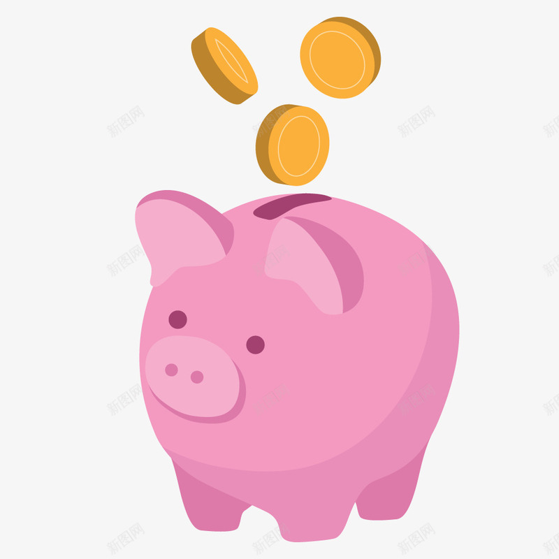 商务金钱卡通储钱标志矢量图ai免抠素材_88icon https://88icon.com 企业 储钱罐 卡通储钱标志 商业 商务 存钱 货币 金猪 金融 金钱 钱币 矢量图