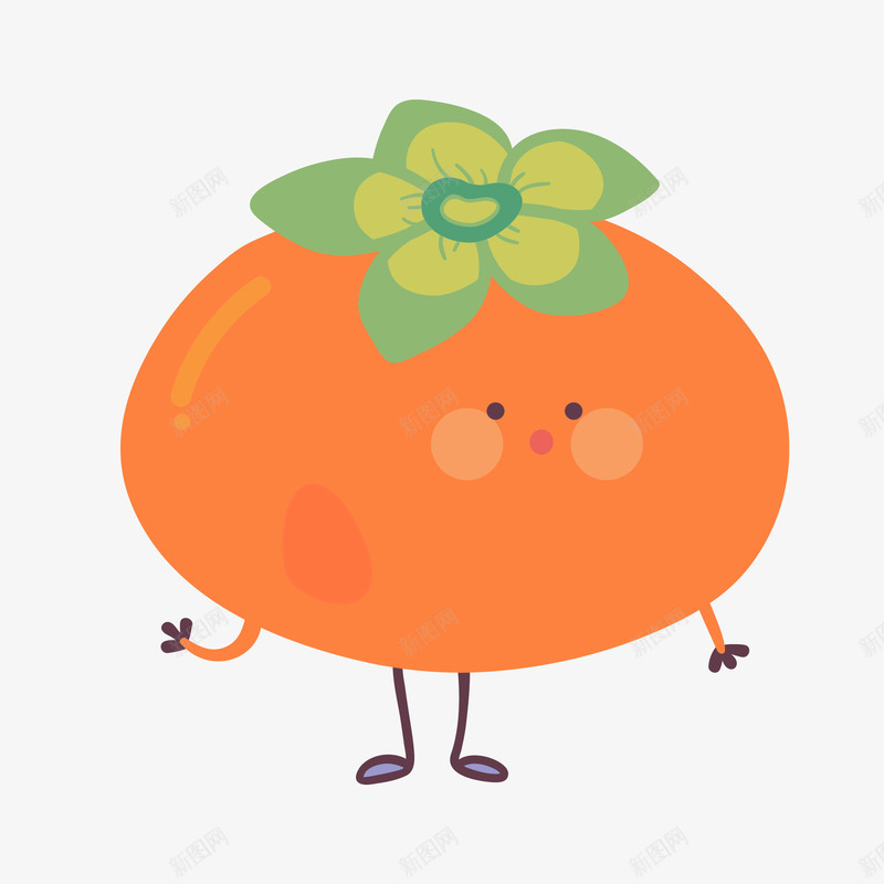 柿子橘子水果蔬菜健康矢量图eps免抠素材_88icon https://88icon.com 健康 免抠图PNG 柿子 橘子 水果 蔬菜 矢量图