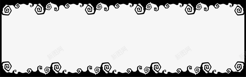 黑色曲线框架png免抠素材_88icon https://88icon.com 扭曲花边 曲线花纹 植物框架 清新花纹 边框纹理 黑色框架