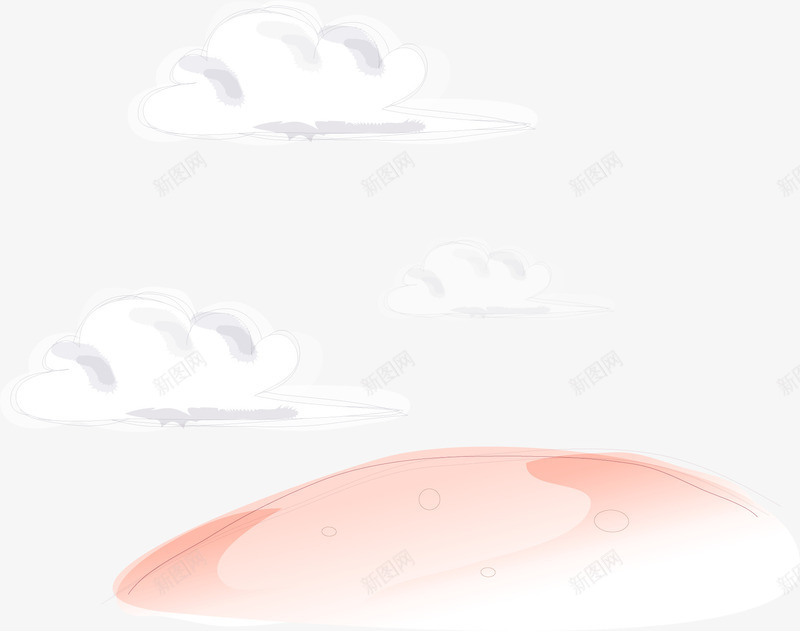 手绘粉色云朵矢量图ai免抠素材_88icon https://88icon.com 云朵 唯美 小清新 手绘 晚霞 温馨 简约 粉色 矢量图