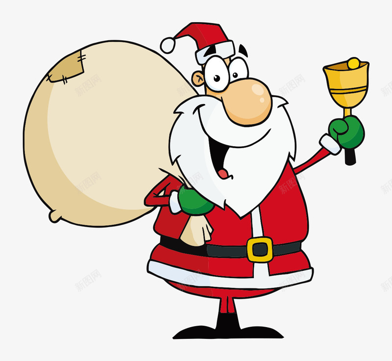 卡通手绘圣诞老人摇铃铛送礼物矢量图ai免抠素材_88icon https://88icon.com 卡通的人物 平面圣诞老人素材 手摇铃铛 手绘的圣诞老人 摇铃铛的老人 矢量图 送礼物的圣诞老人
