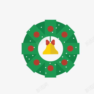 圣诞花环铃铛png免抠素材_88icon https://88icon.com 卡通 圣诞花环铃铛图片 圣诞花环铃铛素材 圣诞花环铃铛素材库 圣诞花环铃铛素材库图片 红色 绿色 蝴蝶结 黄色铃铛