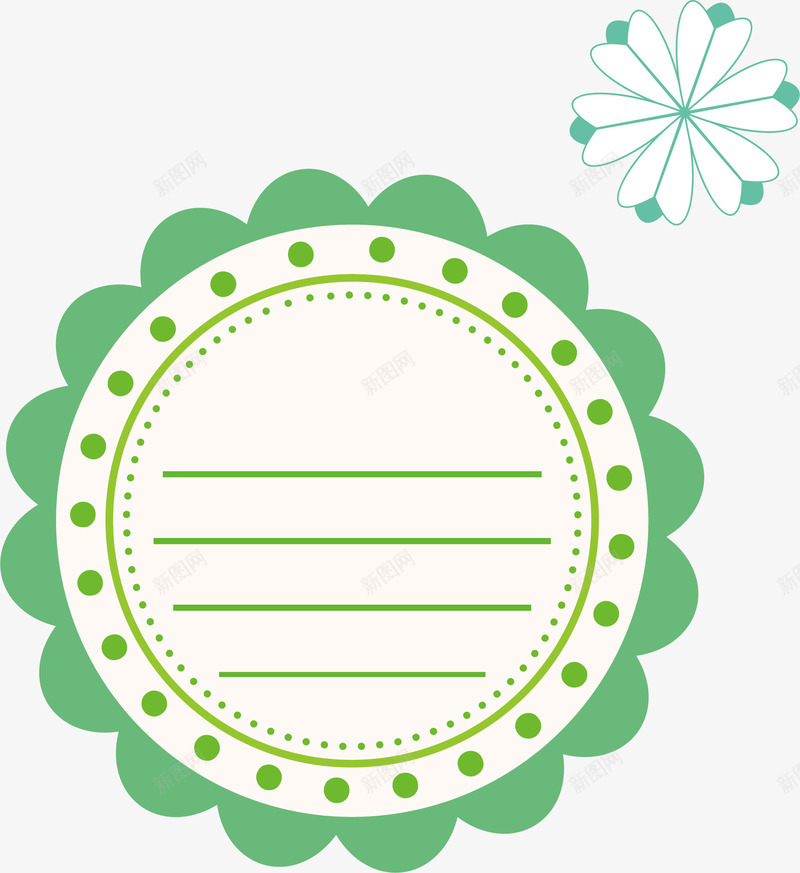 花边彩条装饰边框矢量图ai免抠素材_88icon https://88icon.com 形状 彩条装饰边框 彩条边框 彩条边框装饰 绿色 节日彩条边框 花型 边框边条 矢量图