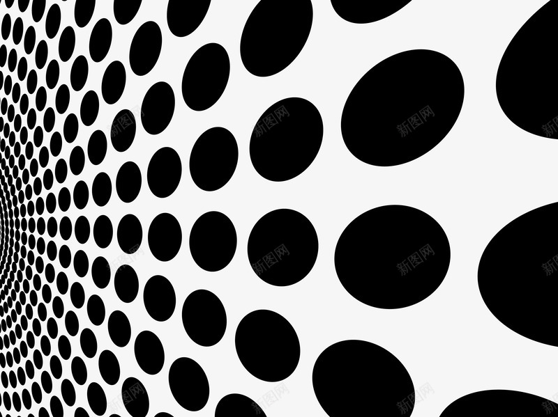 黑白椭圆透视背景png免抠素材_88icon https://88icon.com 圆圈 椭圆 科技背景 背景线条 迷幻 透视