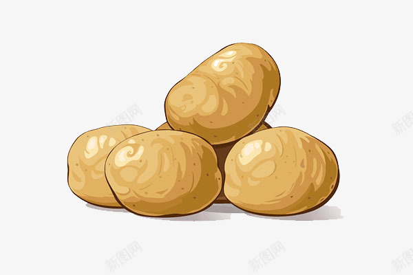 一堆土豆png免抠素材_88icon https://88icon.com 健康美味 合理搭配 土豆 手绘素菜 有营养 蔬菜